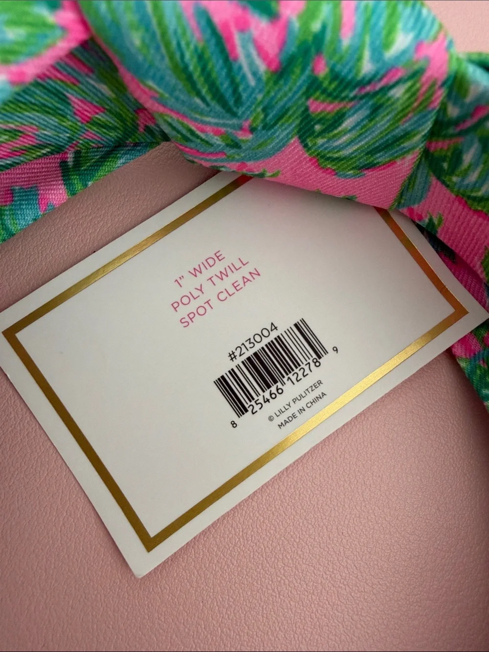 Lilly Pulitzer Pink & Green Tropical Knot Headband